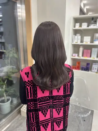 セミロング カラー 透明感カラー⭐️ Takumaのヘアスタイル