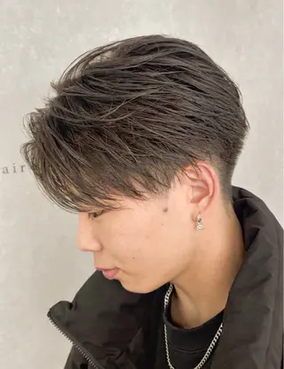 パーマ メンズ 濱口 健慎のヘアスタイル