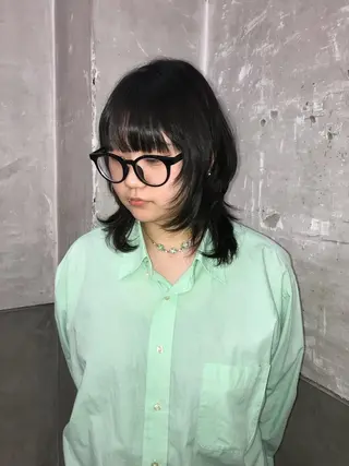 ミディアム ひな🐥ハイトーン/ レイヤーカット🎼のヘアスタイル