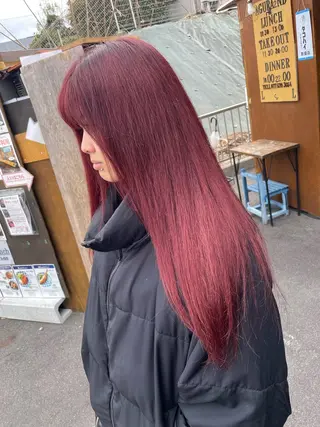 ロング カラー JowA✂︎ 目片夏実のヘアスタイル