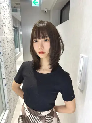ミディアム カラー 矢野 晃平のヘアスタイル