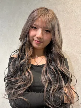 ロング カラー 透明感カラー🫧🎀 まりなのヘアスタイル