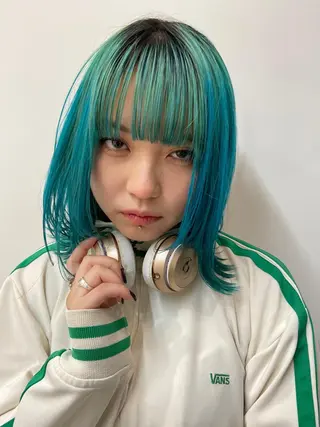 ミディアム カラー 🌿自然なハイトーン 竹本悠太郎のヘアスタイル