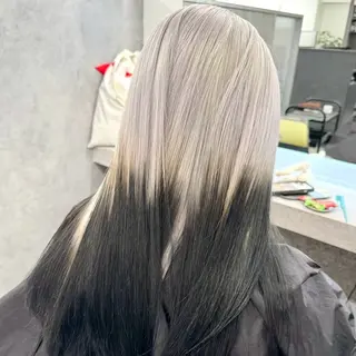 カラー Yoshiいろあそび 八王子/ハイトーンのヘアスタイル