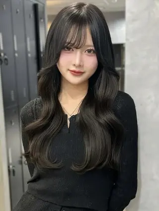 ロング 川口 真也のヘアスタイル