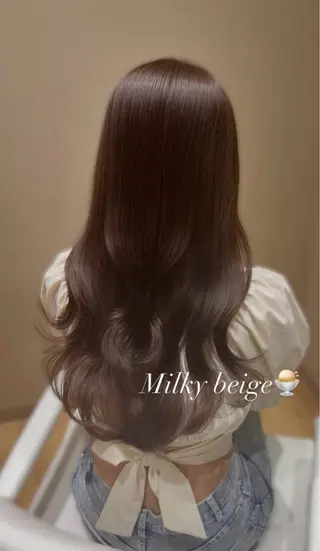 ロング minori🤎 ナチュラル韓国ヘアのヘアスタイル