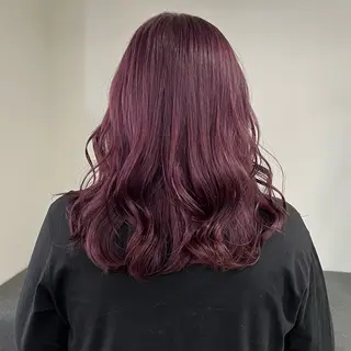 ミディアム カラー 藤瀬 知里のヘアスタイル