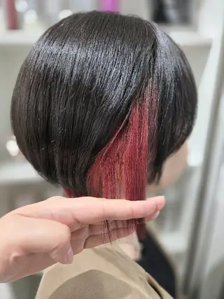 カラー ショート/ボブ/中村 遥香 🧸🤍のヘアスタイル
