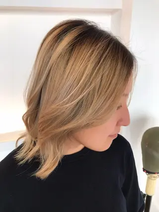 ミディアム カラー Nakano Hajimeのヘアスタイル