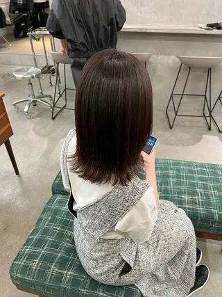 ミディアム パーマ×透明感カラー MIOのヘアスタイル