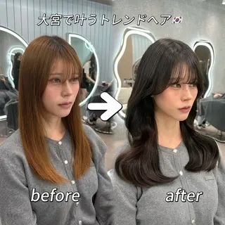 ロング ヘアアレンジ 大宮‎縮毛矯正🩵 レイヤー　佐藤和のヘアスタイル