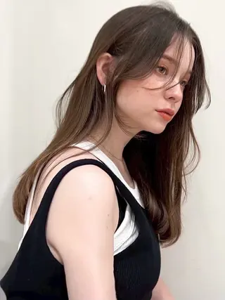 ロング 盛れるレイヤーカット jilblanカホのヘアスタイル