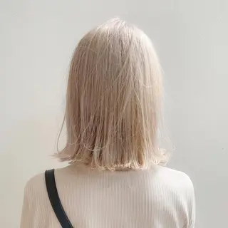 セミロング カラー 🐈三毛猫ローライト ・mixカラー🐈のヘアスタイル