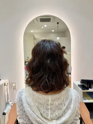 ミディアム パーマ VISAGE dio /みゆのヘアスタイル