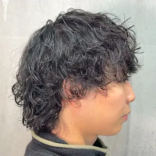 ミディアム パーマ ヘアアレンジ メンズ MENIN メンズ サロン 望月 涼太のヘアスタイル