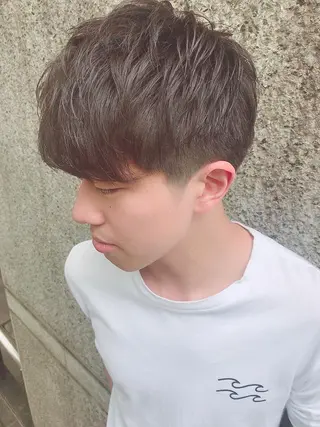 ショート カラー パーマ ヘアアレンジ メンズ ちこ .のヘアスタイル