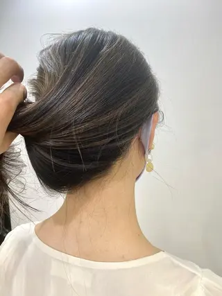 ロング カラー レイヤーカット 赤み消し　店長/大和のヘアスタイル