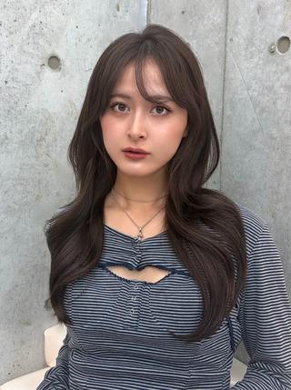 ロング 大宮🤍縮毛矯正 レイヤー🪽なるのヘアスタイル