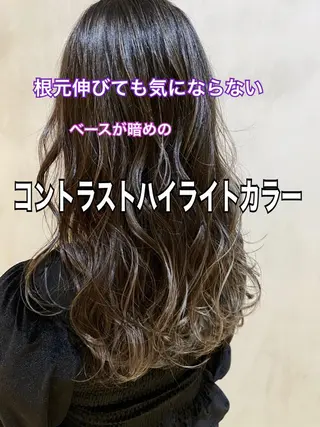 ロング カラー ヘアアレンジ ネイル マツエク・マツパ 夜23時まで予約🉑 reverieあきらのヘアスタイル