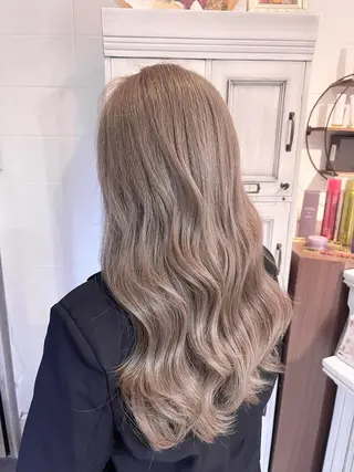 ロング カラー 髪質改善で 憧れの潤艶美髪にのヘアスタイル