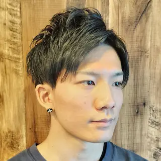 ミディアム 【無料】メンズ ヘアモデル大募集のヘアスタイル