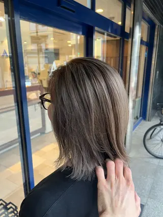 ミディアム カラー 大人透明感艶カラー 寺田稜のヘアスタイル