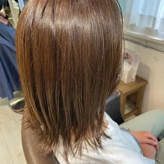 ミディアム カラー 北川 智海のヘアスタイル