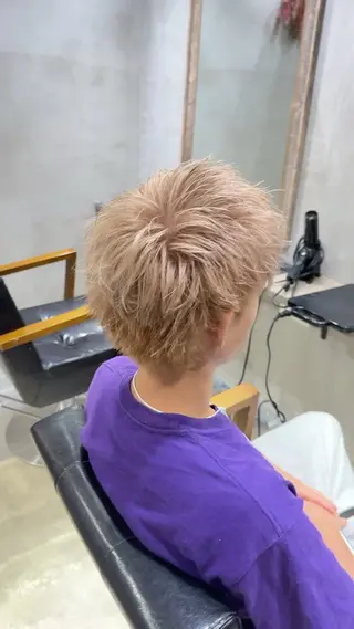 カラー メンズ メンズカット Hikaruのヘアスタイル