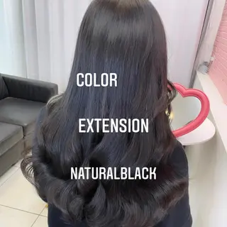 ロング カラー エクステ🩵ブリーチ 韓国ヘア🩵KAEのヘアスタイル