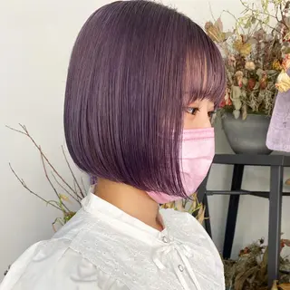 ショート カラー ヘアアレンジ 福岡似合わせレイヤー /ウルフ/ハイトーンのヘアスタイル