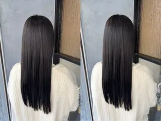 ロング カラー 古屋 澪 艶髪✨縮毛矯正のヘアスタイル