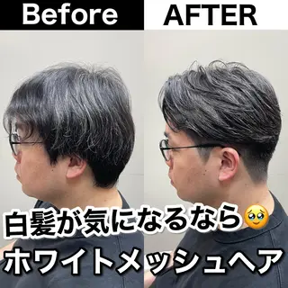 メンズ Soleria 田中慎一のヘアスタイル