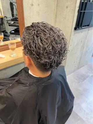 カラー メンズ mai/天神美容室 【丸みショート】のヘアスタイル
