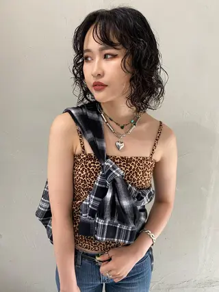 パーマ 中谷 友莉花のヘアスタイル