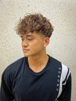 パーマ メンズ ショート キッズ メンズ特化 石田はるむのヘアスタイル