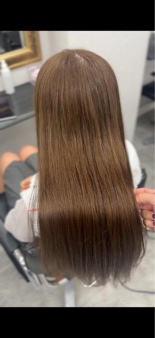 ロング カラー 縮毛矯正/ダブルカラ ー🍒misakiのヘアスタイル