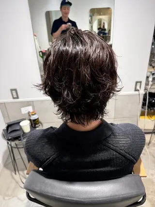 ミディアム パーマ メンズ メンズカットパーマ ✂️ JOYAのヘアスタイル