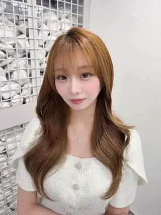 ロング 西村 涼のヘアスタイル