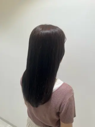 ロング カラー 所 有紗のヘアスタイル