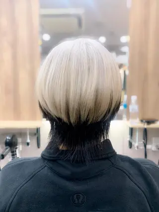 ショート カラー hair salon mementoのヘアスタイル