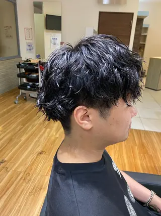 ショート パーマ メンズ 土井 祐之介のヘアスタイル