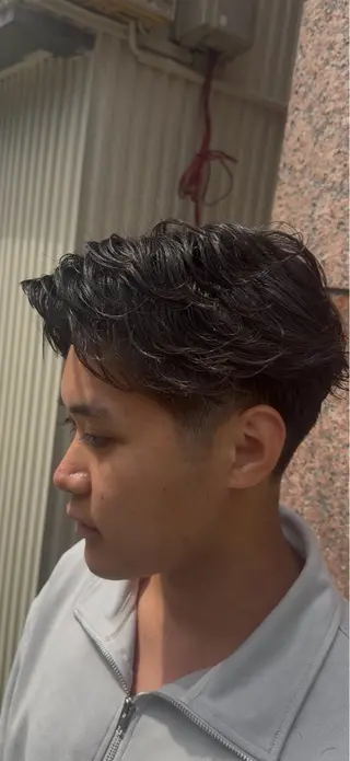 ショート パーマ メンズ 🚨当日予約可 京都駅/メンズパーマのヘアスタイル