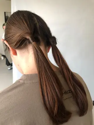 セミロング カラー stylist 杉浦駿生のヘアスタイル