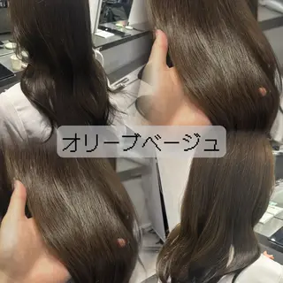 ロング カラー 透明感カラー/顔周り カット🌸サクラ🌸のヘアスタイル