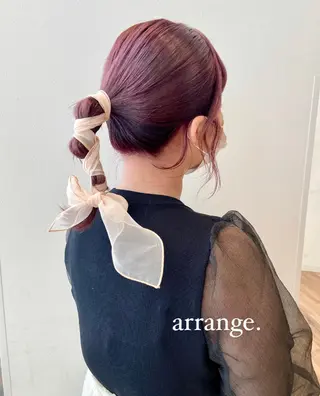 ミディアム カラー 木下 奈々のヘアスタイル