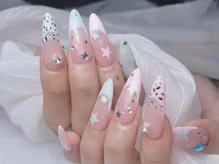 ロング カラー Bling Salonのネイルデザイン