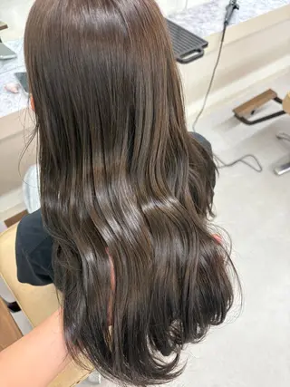 ロング カラー 酸性ストレート /暖色カラー/ユイカのヘアスタイル