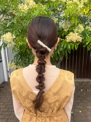 ロング カラー ヘアアレンジ 大林 エリコのヘアスタイル