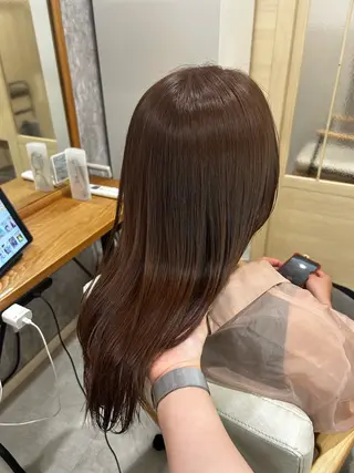 ミディアム HARUNA|肌映え 💖艶カラーのヘアスタイル