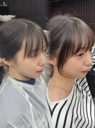 セミロング カラー 新宿/顔周りカット/ レイヤー/がっきーのヘアスタイル